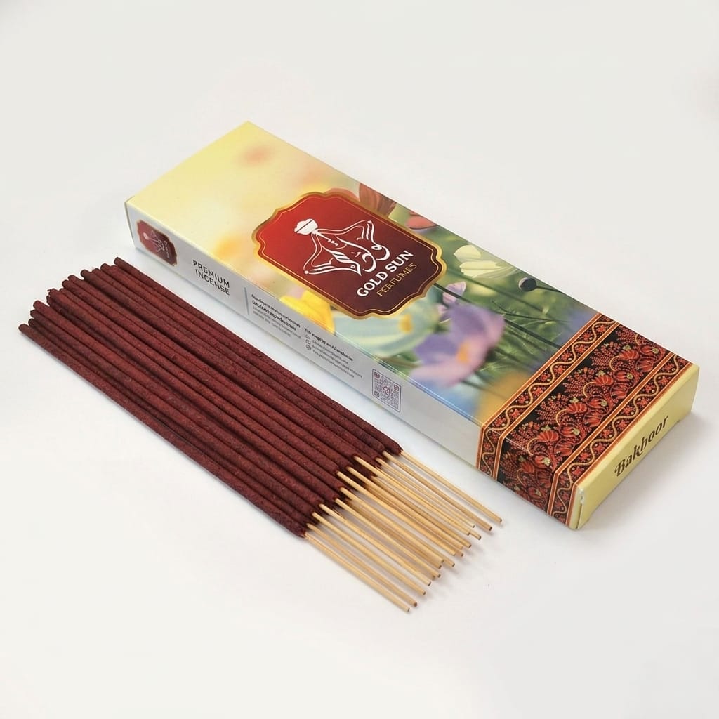 Gold Sun Premium Incense Sticks Combo Pack – 5 Fragrances | 250g